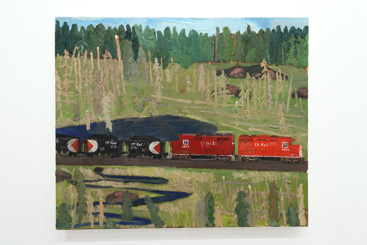 There's a Last Time For Everything (Coal Train in August) / 36 x 30 in. / Oil on Canvas / 2020 / SOLD